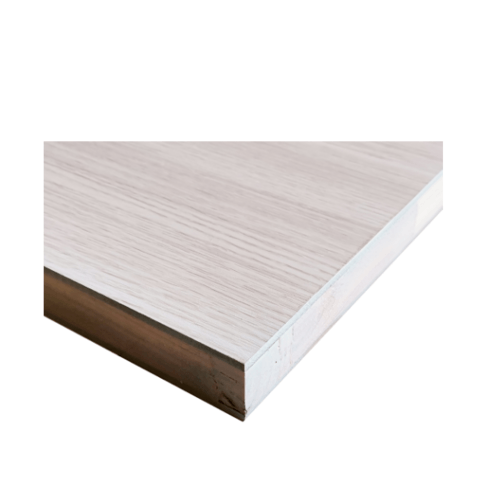 HOLZTUR ประตูปิดผิวพีวีซี บานทึบลูกฟัก PVC-P18-2 80x200ซม. SILVER OAK