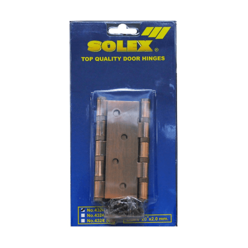 SOLEX บานพับ ขนาด 4x3 นิ้ว 4324 NO.3 AC (แพ็ค 3)  