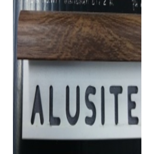 Alusite คิ้วอลูมิเนียมแบบโค้ง 10 มม. ยาว 2 เมตร รุ่น ATR100 สีไม้วอลนัท