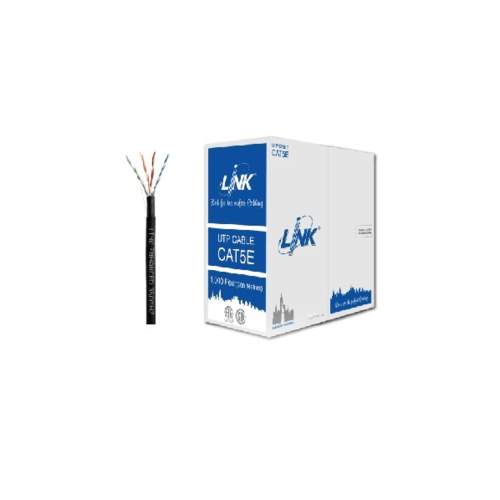 LINK สายแลน CAT5E UTP LINK OUTDOOR 100M. รุ่นUS-9045-1 สีดำ