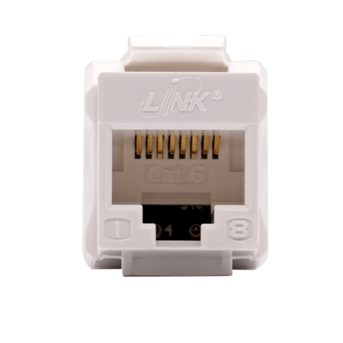 LINK ตัวเมีย CAT 6 RJ45  SLIM  เปลี่ยนแถบสีได้ รุ่น US-1006A