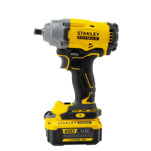 STANLEY บล็อกกระแทกไร้สายไร้แปรงถ่าน 20V 370Nm รุ่น SBW920M2K-B1 +แบตเตอรี่ 4.0AH 2 ก้อน