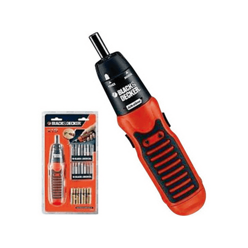 BLACK+DECKER ไขควงไฟฟ้าไร้สาย 3.6V รุ่น A7073-TW + ชุดอุปกรณ์เสริม 14 ชิ้น