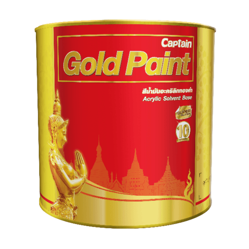 Captain สีน้ำมันอะริลิก ทองคำ #AG123 ¼ กล. สีทองยุโรป