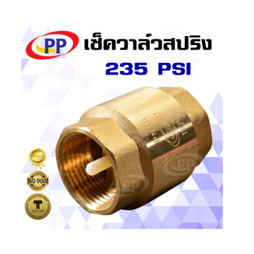 PP เช็ควาล์วสปริงทองเหลือง 2