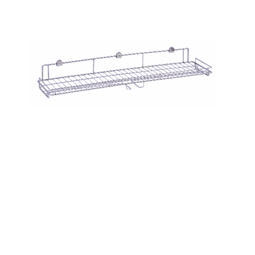 ชั้นวางอเนกประสงค์พร้อมที่แขวนแก้วไวน์ ติดผนัง ขนาด 60 ซม. WR-4102-60