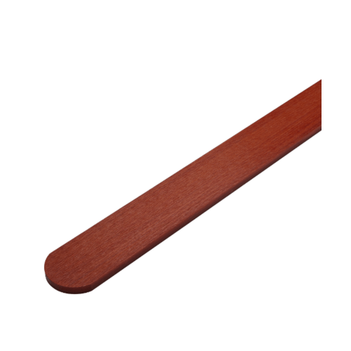 ตราเพชร ไม้รั้วหัวโค้ง ลายเสี้ยน 1.5x10x150 ซม. สีแดงประกายทอง