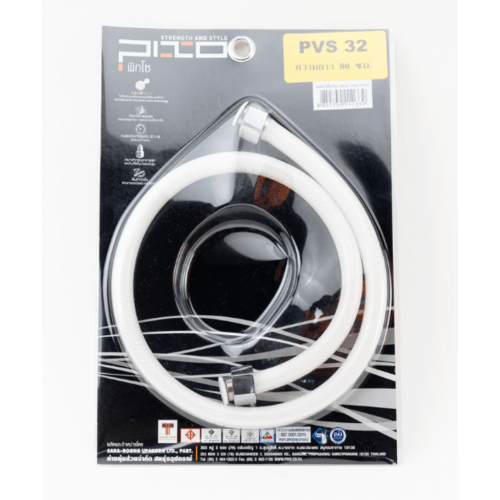 PIXO สายถักน้ำดีใยแก้ว รุ่น PVS 32 ขนาด1/2x1/2x32 นิ้ว