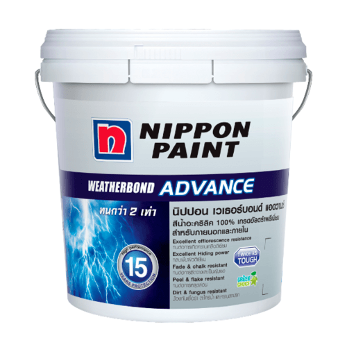 NIPPON สีน้ำอะคริลิกภายนอก เวเธอร์บอนด์  แอดวาน ฟิล์มเนียน เบส D 2.5 กล.