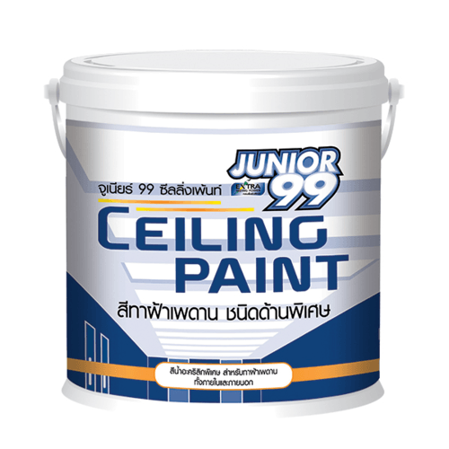 NIPPON PAINT สีทาฝ้าภายนอกและภายใน JUNIOR 99  700 ขนาด 1 แกลลอน  สีขาว