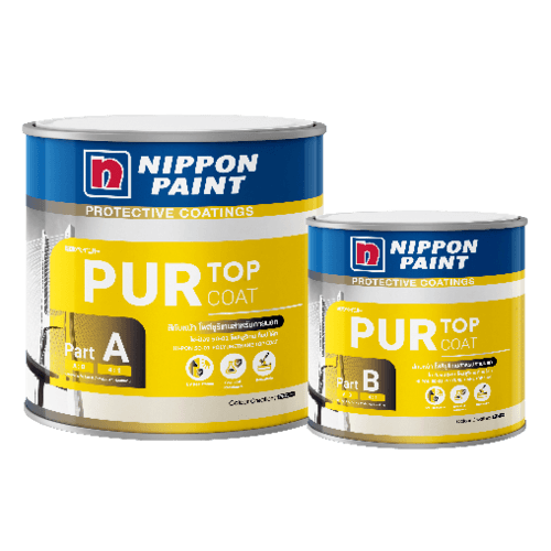 NIPPON PAINT สีอุตสาหกรรม ประเภทสีทับหน้าภายนอก HI-PON 50-01 1457 MISTY GREY (PART A) 1 แกลลอน สีเทาหมอก