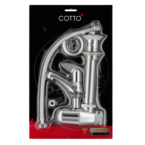 Cotto ชุดประหยัดก็อกสะดือ ท่อ สายน้ำดีC36 CT162C36SET GB(HM) รุ่น CT162C36SET#GB(HM) ขนาด