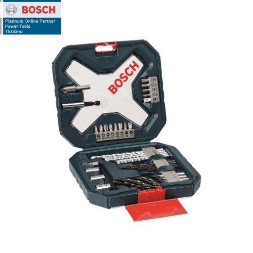 BOSCH ชุดดอกไขควงและดอกเจาะ  X-Line 34 ชิ้น สีน้ำเงิน