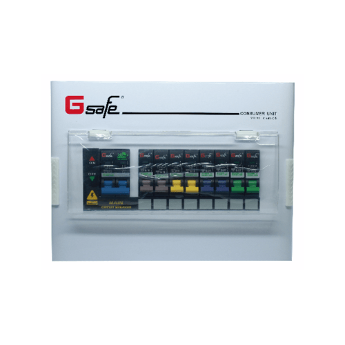 Gsafe ตู้คอนซูเมอร์สำเร็จ G safe-C8/8ช่อง 50A C8 ขาว