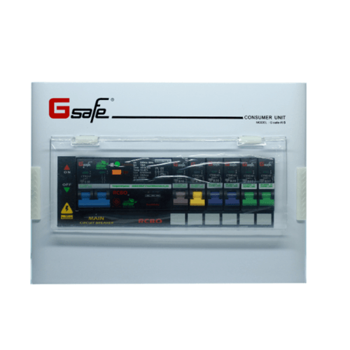 G-Safe ตู้คอนซูมเมอร์สำเร็จ(เมน+กันดูด) 6 ช่อง 50A รุ่น CTM-R6 6