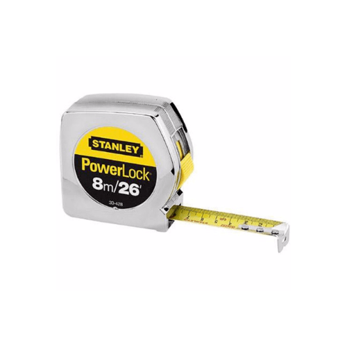 STANLEY ตลับเมตร 8 เมตร รุ่น POWERLOCK 8M 33-428