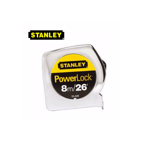 STANLEY ตลับเมตร 8 เมตร รุ่น POWERLOCK 8M 33-428