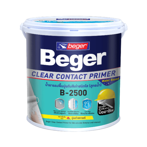 Beger สีรองพื้นปูนเก่า B-2500 1กล. สูตรน้ำ สีใส