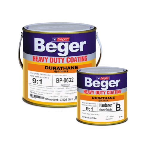 Beger สีทาทับหน้า ดูราเทน BP-0515 ภายนอก ชุด กล. Aluminium