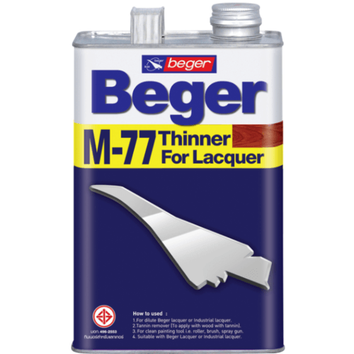 Beger ทินเนอร์ M-77 1กล. (ใช้เจือจางสีน้ำมัน,สีเคลือบเงา)