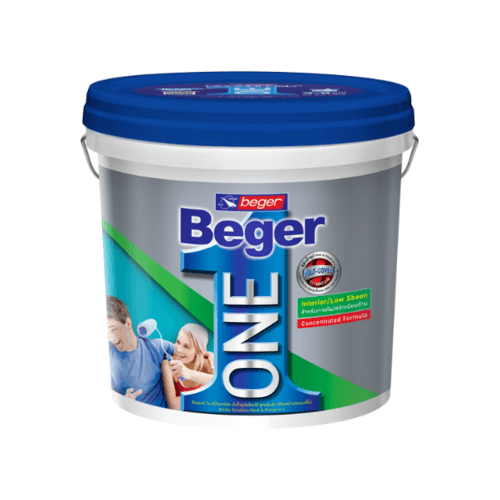 Beger สีน้ำอะคริลิก เบเยอร์วัน ชนิดเนียนด้าน ภายใน 8ลิตร เบส A