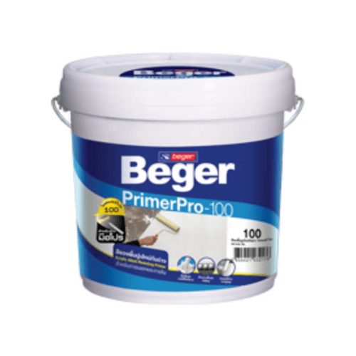 Beger สีรองพื้นปูนใหม่ Pro-100 5กล. สูตรน้ำ สีขาว