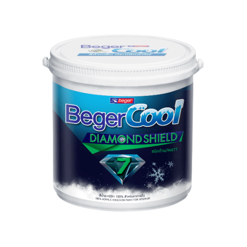 Beger สีน้ำอะครีลิคเบเยอร์คูล ไดมอนด์ชิลด์ 7 ปี ภายใน 9ลิตร เบส B