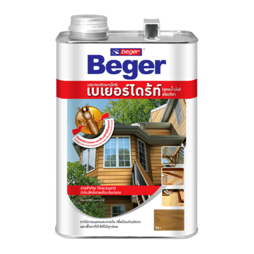 Beger ผลิตภัณฑ์ป้องกันปลวกและเชื้อรา ชนิดทา สูตรน้ำมัน 1.5ลิตร สีชา