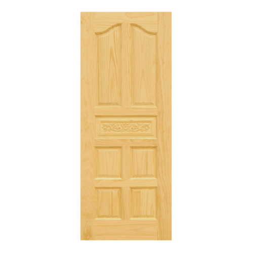 D2D ประตูไม้สนNz บานทึบลูกฟักแกะลาย Eco Pine-010 60x200ซม.