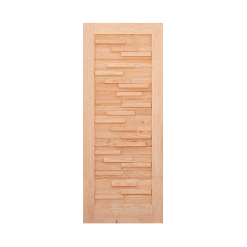 D2D ประตู ไม้ดักลาสเฟอร์ ขนาด 83x229.5 cm.  Eco Pine-030 