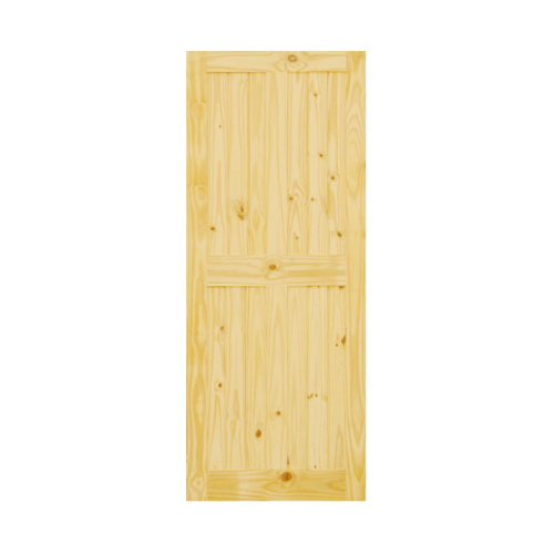 D2D ประตูไม้สนนิวซีแลนด์ ขนาด  100x200cm.  Eco Pine-44 