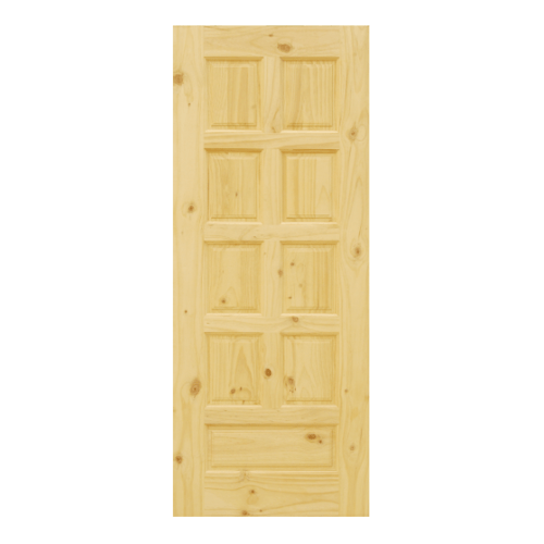 ประตูไม้สนNz บานทึบลูกฟัก Eco Pine-002 70x180cm. D2D