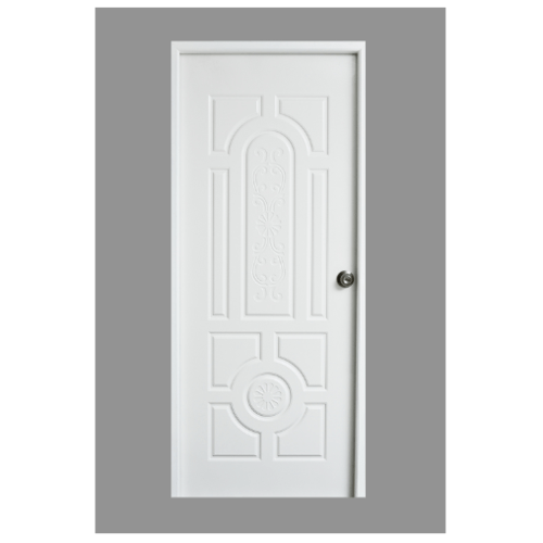 PROFESSIONAL DOOR ประตูเหล็ก H1W-1 80x200ซม. (เจาะรู 2ลูกบิด)