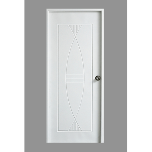ประตูเหล็กบานเรียบ O1W 80x200cm. สีขาว เจาะ PROFESSIONAL DOOR