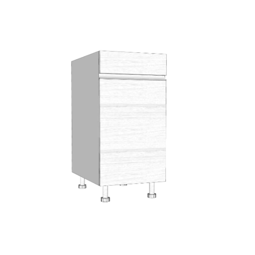 MJ  ตู้ตั้งพื้นบานเปิดเดี่ยว 0.58x80x42 cm.  SAV-JWS824-W สีขาว