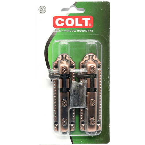 COLT กลอนประตูสแตนเลส  รุ่น 280 ขนาด 4 นิ้ว สีทองแดงรมดำ (แพ็ค 1)