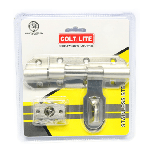 COLT LITE กลอนขวางสแตนเลส รุ่น 3034 ขนาด 4 นิ้ว สีสแตนเลส (แพ็ค 1)