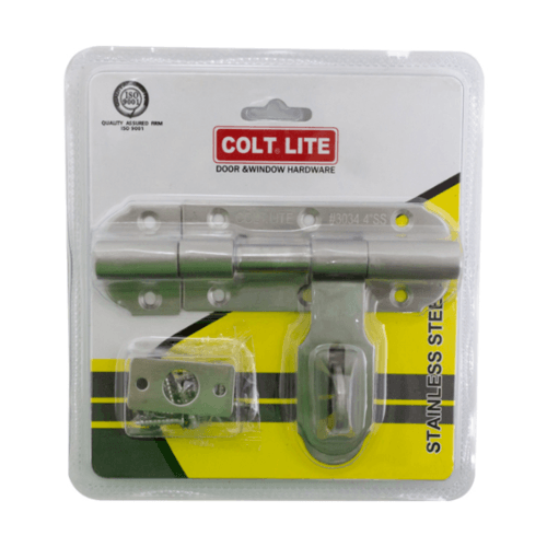 COLT LITE กลอนขวางสแตนเลส รุ่น 3034 ขนาด 6 นิ้ว สีสแตนเลส (แพ็ค 1)