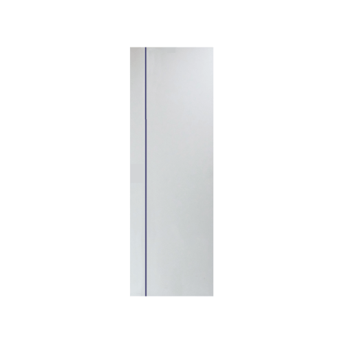 ประตู UPVC MG1 เซาะร่องน้ำเงิน 70x200cm. (เจาะ) สีขาว PEOPLE 
