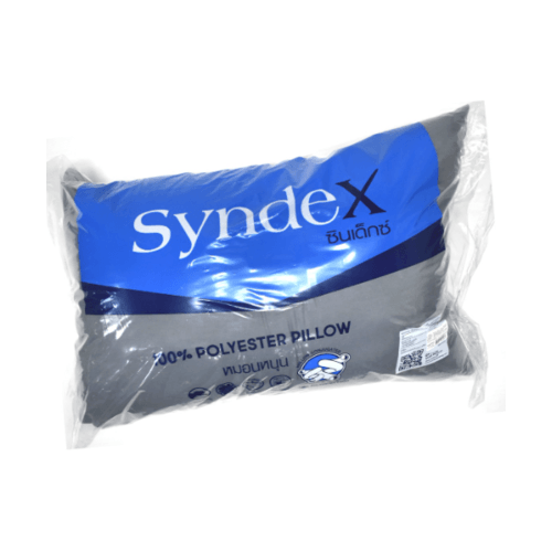 SYNDEX หมอนหนุนใยสังเคราะห์ 27x40นิ้ว ผ้าไมโครสีเทา