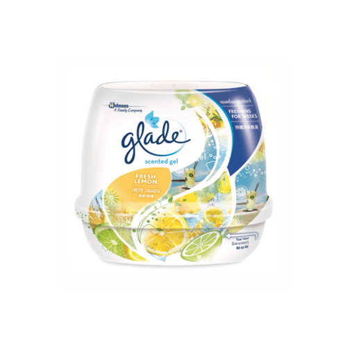 GLADE เกลด เซ็นท์เต็ดเจลปรับอากาศ กลิ่นเฟช เลมอน 180 กรัม