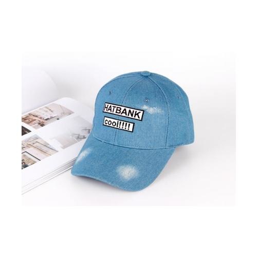 USUPSO หมวกแก๊ป Denim Embroidered สีฟ้า