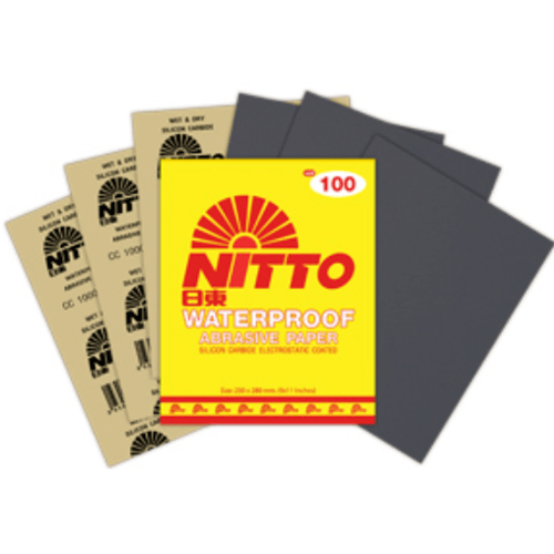 NITTO กระดาษทรายน้ำ ขนาด 9X11 เบอร์ 120 สีน้ำตาล