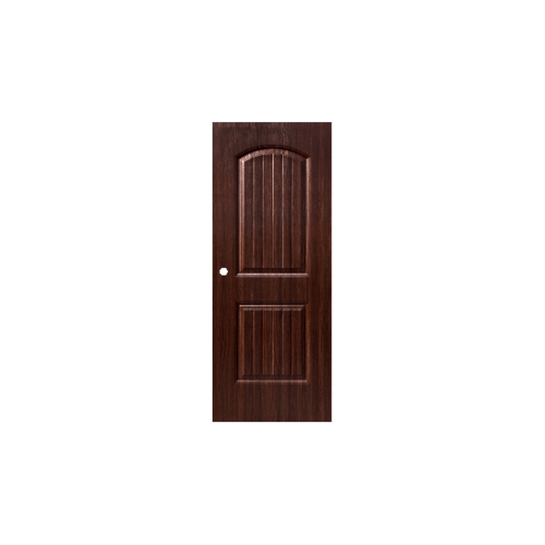 ประตู UPVC 2CO 80x200 ซม.สีน้ำตาล (เจาะ) ECODOOR