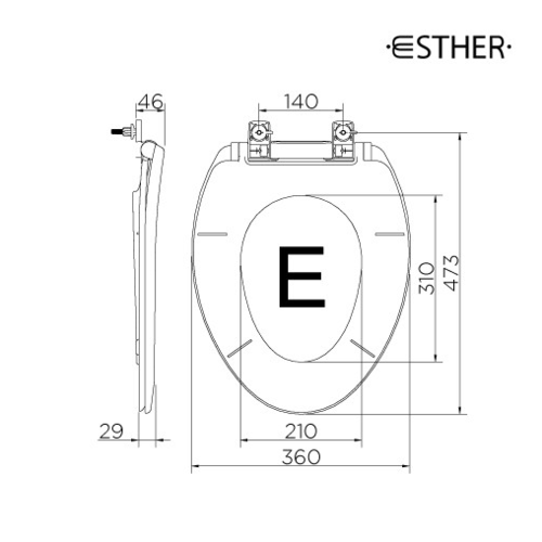 Karat ฝารองนั่งธรรมดาทรงอีลองเกต พร้อมระบบ soft close  รุ่น ECP-02-301-11