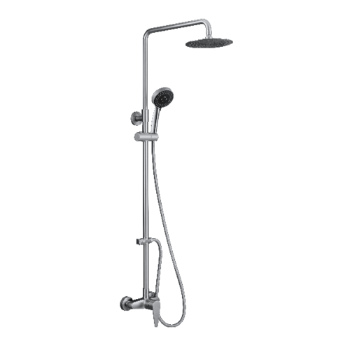 Karat Faucet ชุด Rain shower แบบหัวกลม พร้อมฝักบัวสายอ่อนและก๊อกยืนอาบ รุ่น KRS-032-780-63