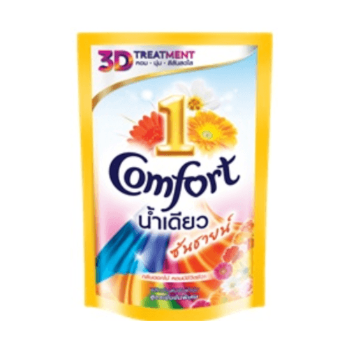 COMFORT น้ำยาปรับผ้านุ่ม คอมฟอร์ทอัลตร้า (น้ำเดียว) แบบเติม ขนาด 600 มล. สีทอง