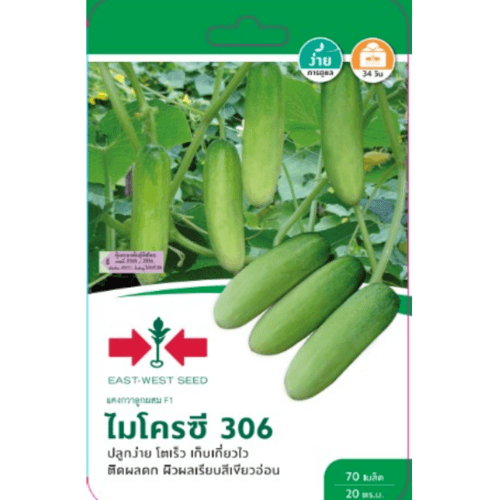 ศรแดง เมล็ดพันธุ์-แตงกวาลูกผสม ไมโครซี 306 F1