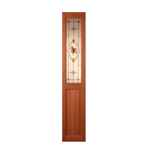 ประตูไม้สยาแดง SL-01 2 ขนาด 40x200 cm.