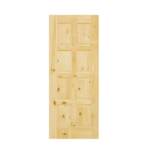 D2D ประตูไม้สนนิวซีแลนด์ ขนาด 80x180cm. Eco Pine-016 